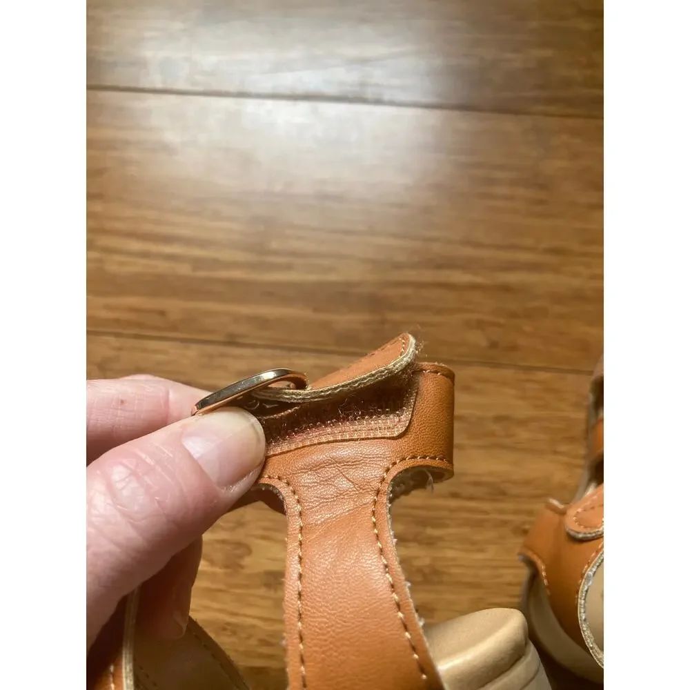 Sugar Little Girl Brown Sandals, Size 5